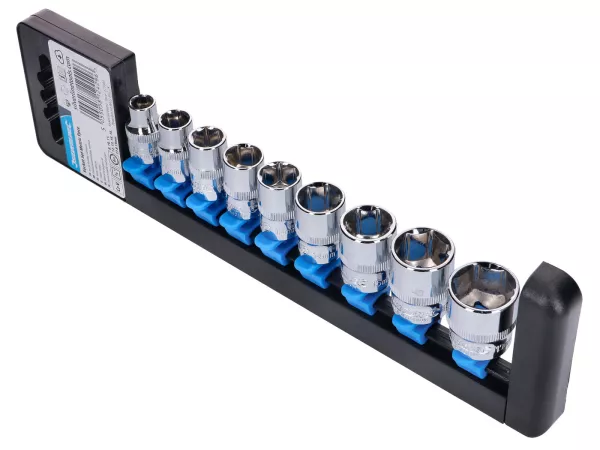 Steckschlüsselsatz metrisch 3/8 Zoll, kurz 8-19mm 9-teilig