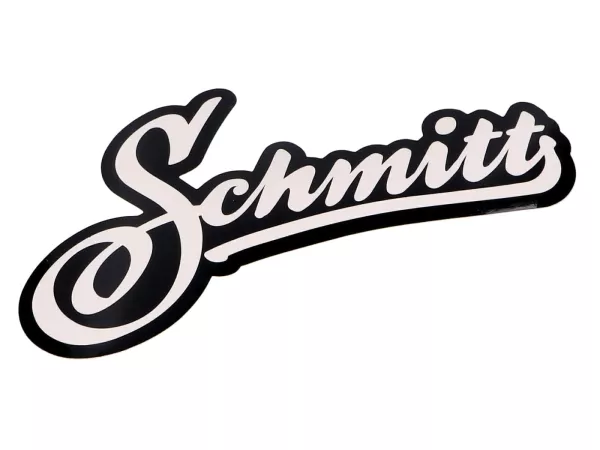 Aufkleber Schmitt 12x8cm weiß