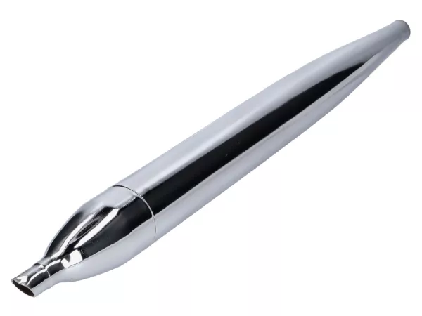 Auspuff swiing Flöte 28/70mm Chrom Resonanzauspuff