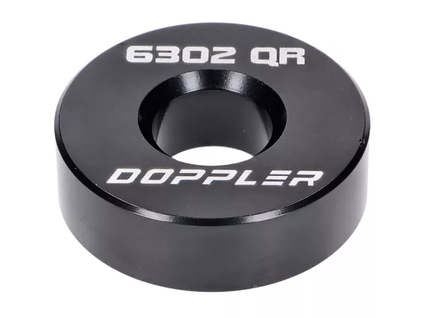 Lagerdummy Doppler Aluminium CNC schwarz für 6302QR Lager