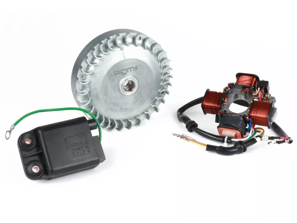 Zündung-Set BGM PRO 12V Sport V2 (805g) Elektronische Zündung Vespa Ciao, SI verwendbar mit Motorgehäuse Polini oder Malossi ( Speed Engine )