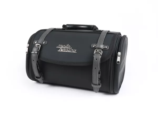 Koffer Tasche (klein) für Gepäckträger (alternative zum Topcase) Moto Nostra Classic 'PU' 330x190x180mm passend für z.B. Vespa, Lambretta, GTS 125-300, GTV, LX/LXV, ET4, S50-150, Sprint, Primavera 10 Liter schwarz