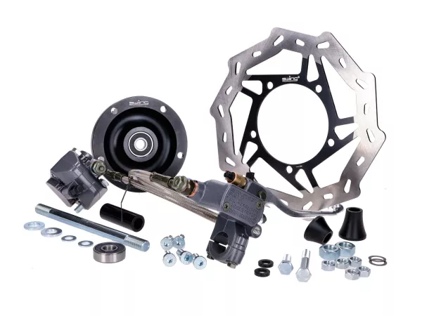 Scheibenbremse Set swiing EBR hydraulisch schwarz Gussfelge für Piaggio Ciao