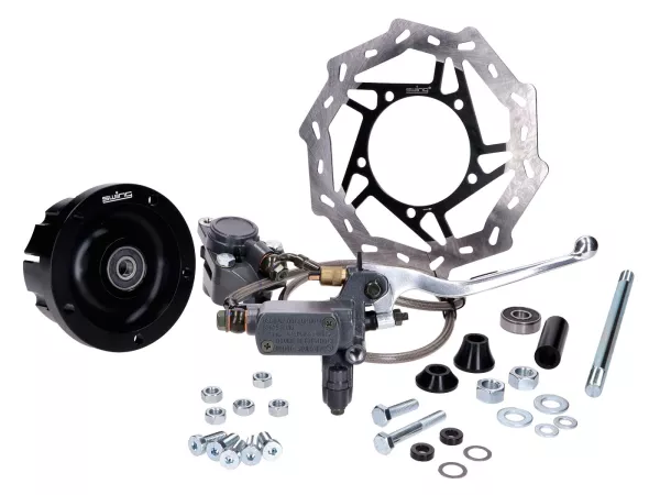 Scheibenbremse Set swiing ingenious EBR Harry schwarz Gussfelge für Piaggio Ciao
