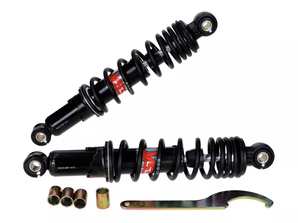 Stoßdämpfer Satz YSS Pro-X schwarz 280mm für Puch Maxi, Tomos, Zündapp; Kreidler, Hercules