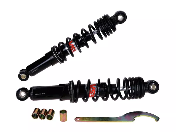 Stoßdämpfer Satz YSS Pro-X schwarz 300mm für Puch Maxi, Tomos,Honda CY 50 80 XL 50 S, Zündapp, Kreidler, Hercules