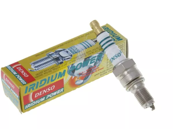 Zündkerze DENSO IUH24 Iridium Power mit schraubbaren Kerzenstecker Anschluss