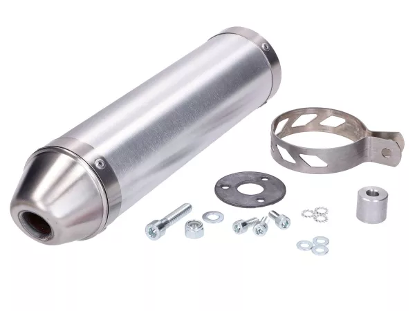 Endschalldämpfer Giannelli Aluminium für Aprilia RX, SX 50 06-15, Derbi Senda 50 RX, SM Xrace, Xtreme 09-15