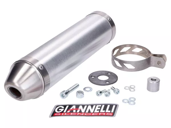 Endschalldämpfer Giannelli Aluminium für Aprilia RX, SX 50 06-15, Derbi Senda 50 RX, SM Xrace, Xtreme 09-15