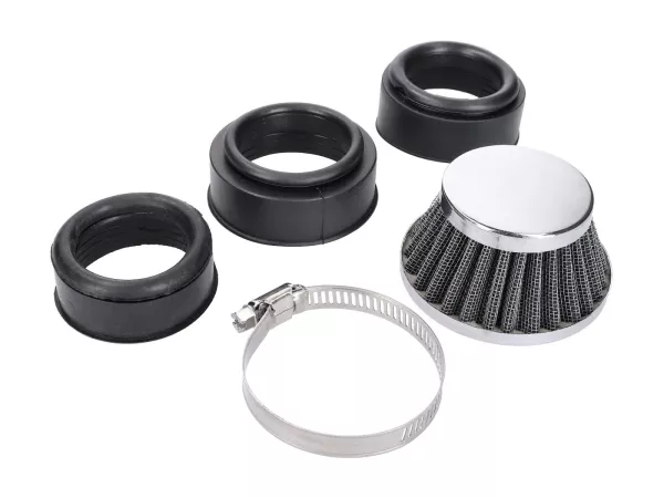 Luftfilter Powerfilter Shorty 44 / 52 / 54mm Chrom