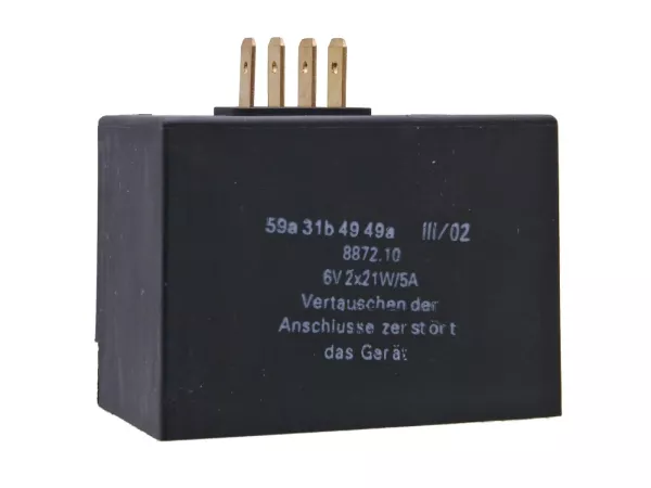 Laderegler / Blinkgeber 6V 2x21W, 5A für Simson SR50