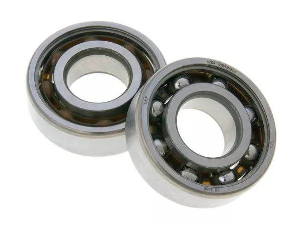 Kurbelwellenlager Satz Malossi MHR offen 20x47x14 SKF 6204 TN9/HN3 C4 für Minarelli, Derbi EBE, EBS, D50B0