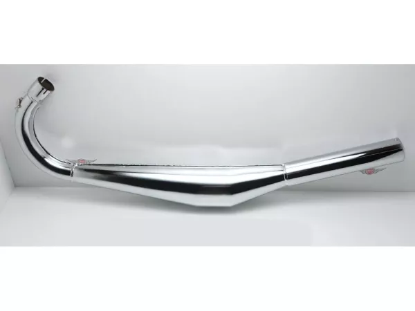 Auspuff Chrom 36mm 820mm 51mm 90mm für Zündapp CS C 50 Sport, GTS, KS 50