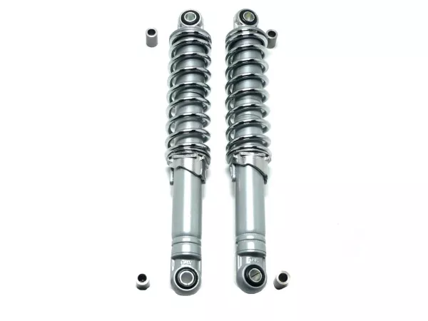 Sport Federbeine 280mm grau für Zündapp, Kreidler, Hercules, Puch Mofa Mokick, Moped