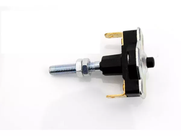 Bremslichtschalter Goebel Hinten Schwarz Metall für Zündapp ZE 40, ZD 20, 25 TS, 50 CS 50, Hai R Roller, RS Super, C Sport, GTS KS Cross, Super Water-cooled, 80, K Kreidler, Puch, KTM, Hercules MK, K, KX, Prima, Ultra, 125 BW