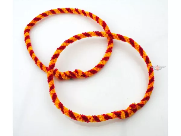 Nabenputzringe Oldtimer-Motorräder Durchmesser 170mm Länge 560mm Farbe Rot Gelb für Simson, Zündapp, Kreidler, Hercules, Puch, Miele, NSU, DKW