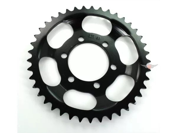 Kettenrad Esjot Stahl 41 Zähne Schwarz für Zündapp Super Combinette Typ 429, 433, Sport 510, 515, Falconette 425, 435, ZD 20, 40, 25, ZL Hai CX 25 TS, ZS ZE C 50 517-021, 529-010, GTS 50, S 423