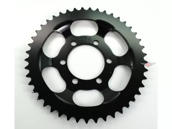 Kettenrad Esjot Stahl 45 Zähne Schwarz 120mm für Zündapp ZD 20, 40, 25, ZL Hai CX 25 TS, ZS ZE C 50 Sport Typ 517-021, 529-010, GTS 50, Super Combinette 429, 433, 510, 515, Falconette 425, 435
