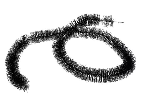 Nabenputzring Schwarz 750mm