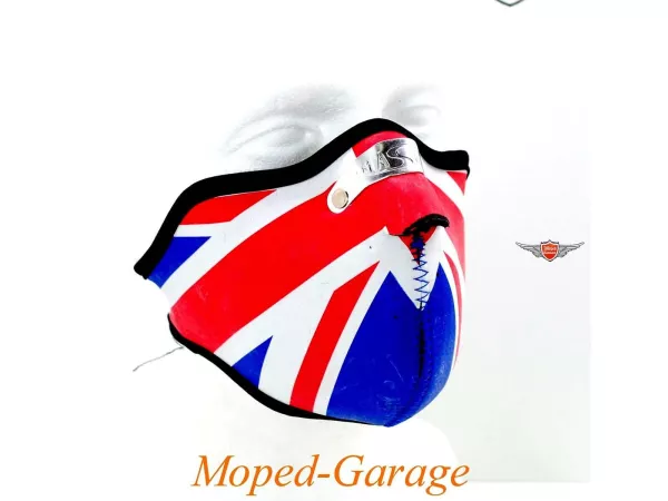 Biker Maske 2 mm Union Jag für Mofa Mokick