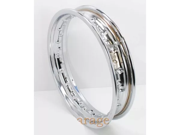 Felge Chrom 1 1,85 x 12 Zoll 36 Löcher 6,5mm für Puch DS 50 Moped Mokick
