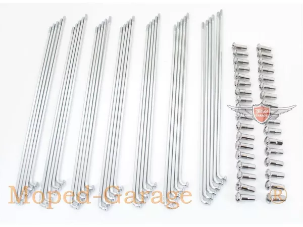 Speichen Satz 36 Stück 190mm 2,7mm 5mm für Hercules Prima 2N Typ 504 012, Hercules Prima 2S Typ 504 013, Hercules Prima 3S Typ 504 014, Hercules M1 Typ 506, Hercules M2 Typ 504, Hercules M3, Hercules P1 Typ 505, Hercules MP 2, Hercules MF 3, Hercules MF