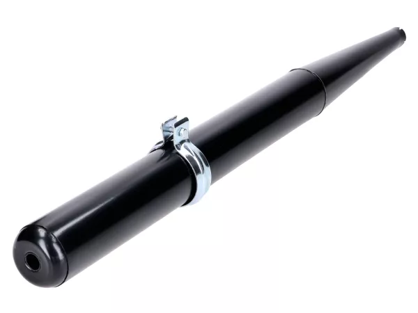 Auspuff Schwarz für Simson Schwalbe, KR, SR50, SR80, S50, S51, S70