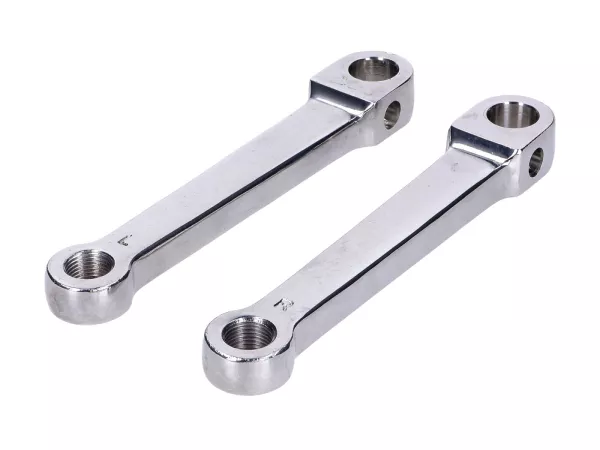 Pedalarm Gerade 135mm Chrom Satz (2 Stück) für Kreidler, Flory, MF, Mofa, Moped