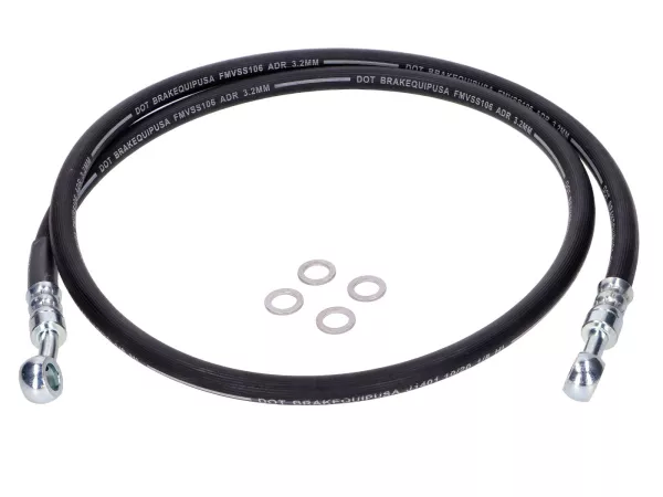 Bremsleitung MOGA Gummi Schwarz für Yamaha DT 80 LC, LC II