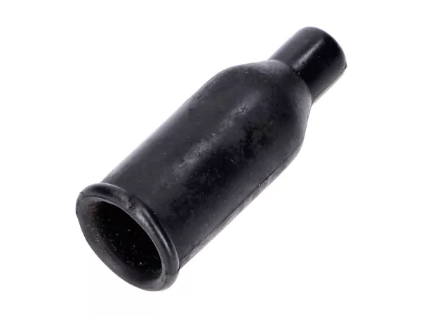Gummi Zündkabel Innendurchmesser 15mm Aussendurchmesser ohne Wulst 18mm Aussendurchmesser mit Wulst 19,5mm Gesamt Breite 49mm Kabelöffnung 5mm für Zündapp, Kreidler, Opel, VW, Ford, DKW, NSU