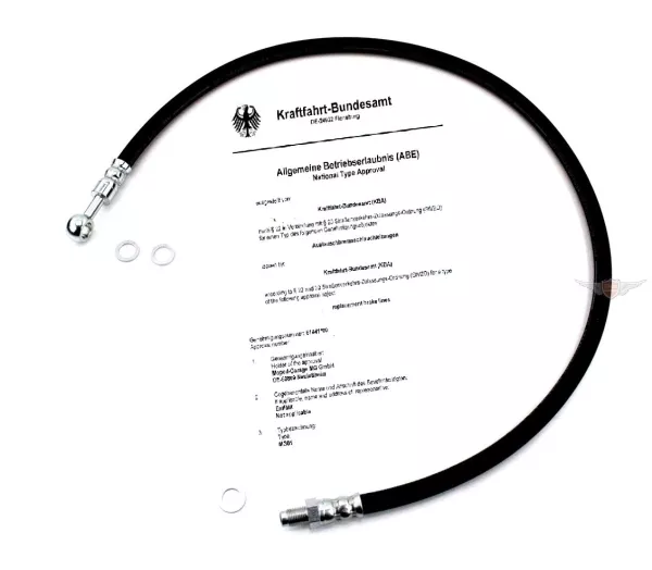 Gummi Bremsleitung 685mm für Puch Monza 4 SL 6 SL mit ABE