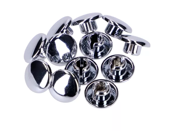 Abdeckkappen für Innensechskant M6 Schraubenkopf Chrom 12 Stück