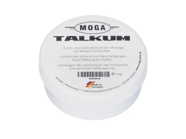 Talkum MOGA 50gr für Zündapp Kreidler Hercules Puch DKW Rixe Simson Moped, Mofa & Motorrad Roller
