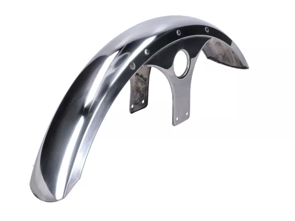 Schutzblech vorn Pränafa Edelstahl Chrom für Kreidler, Florett K 54, RS, RMC, RMC-S, LF, LF-H, RM, Zündapp GTS 50, KS 50, C 50 Sport, CS, KS 80 C