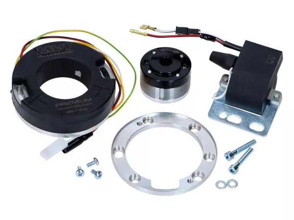 Innenrotor Zündung MVT Premium V2 mit Licht für Minarelli AM6 mit 6-poligem Stator