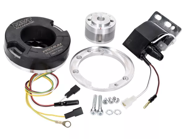 Innenrotor Zündung MVT Premium V2 mit Licht für Zündapp GTS CS50 C50 KS50 ZD20 Hai Kreidler Florett Flory Tuning 12Volt