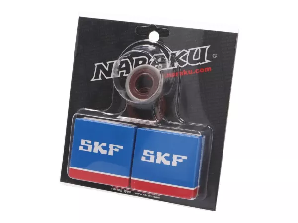 Kurbelwellenlager Satz Naraku SKF C4 Metallkäfig für Minarelli AM6