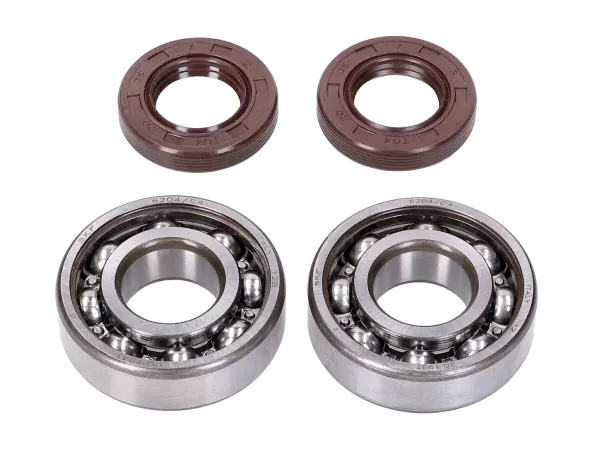 Kurbelwellenlager Satz Naraku SKF / FKM Premium C4 für Derbi EBE, EBS, D50B0