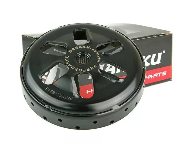 Kupplungsglocke Naraku R-Vent 107mm für Piaggio, Vespa, Gilera, Peugeot, Kymco, SYM, GY6