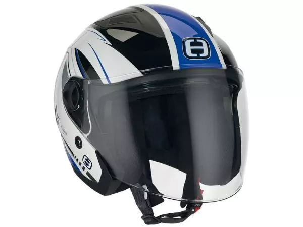 Helm Speeds Jet City II Graphic weiß / blau glänzend Größe M (57-58cm)