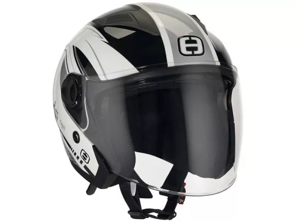 Helm Speeds Jet City II Graphic weiß / silber glänzend Größe XL (61-62cm)