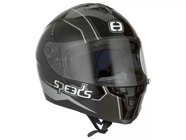 Helm Speeds Integral Race II Graphic schwarz / titanium / silber Größe XL (61-62cm)