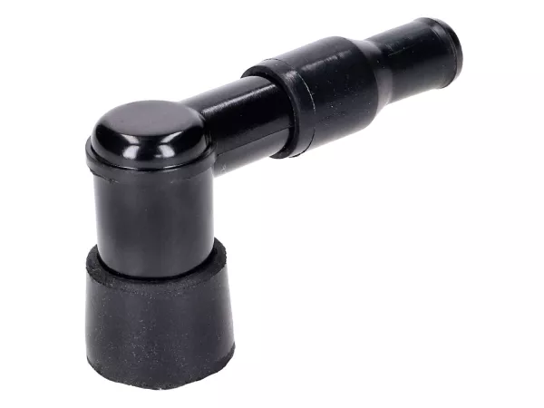 Zündkerzenstecker 90° lang, schwarz