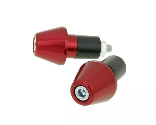 Lenkerende Vibrationsdämpfer Short 17,5mm - rot