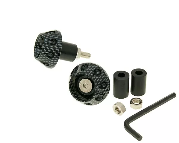 Lenkerende Vibrationsdämpfer Flat 13,5 / 17,5mm - Carbon