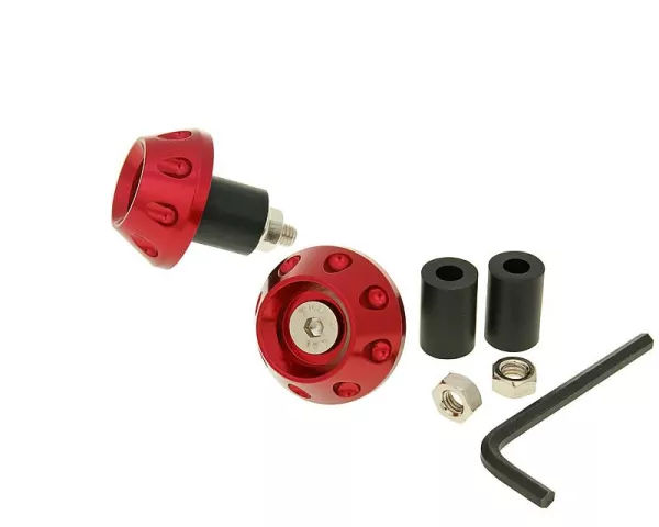 Lenkerende Vibrationsdämpfer Flat 13,5 / 17,5mm - rot
