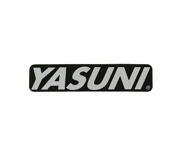 Aufkleber Endschalldämpfer 110x25mm YASUNI