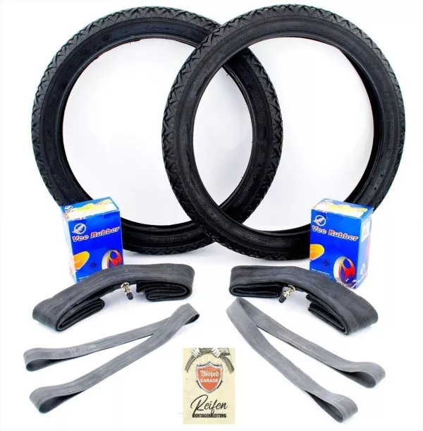 Reifen Schlauch Band Satz 7 teilig für Zündapp KS GTS CS C Kreidler Florett Hercules MK KX K Moped Mokick