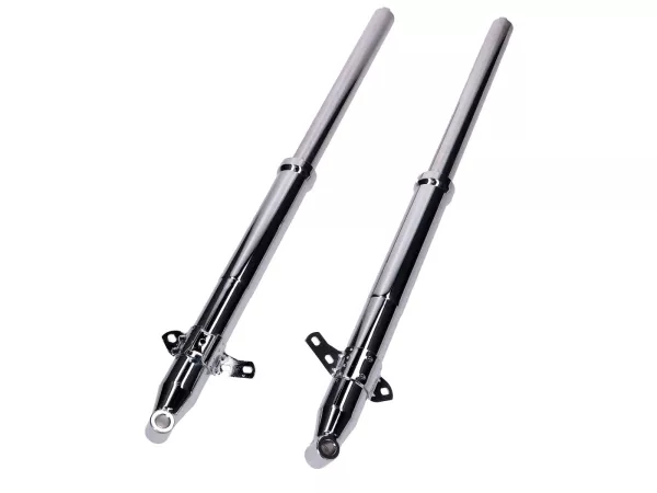 Telegabelholm Satz chrom für Zündapp Typ 517 C50, KS50, GTS50