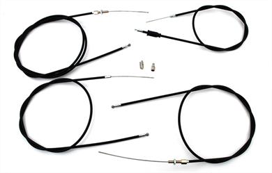 Seilzug Satz MOGA Schwarz für Garelli Bonanza 25 Automatik